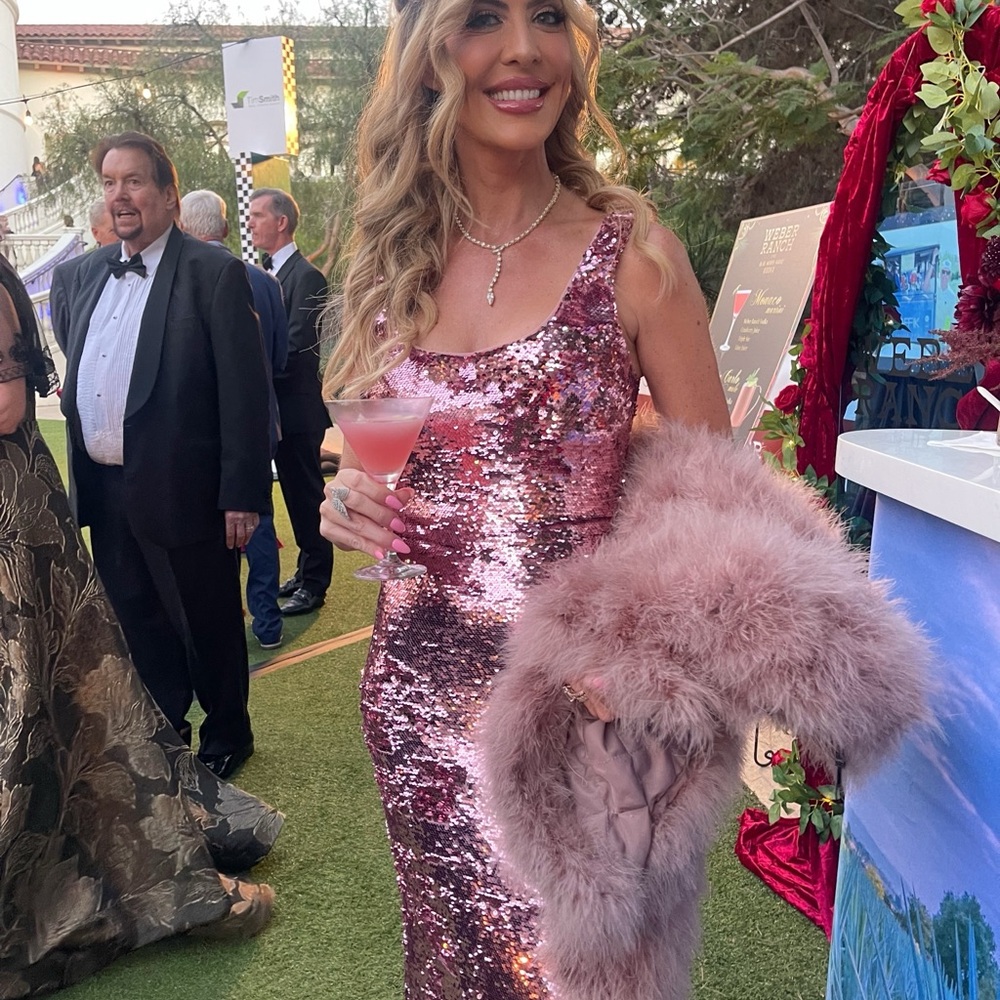 REVOLVE Rose Sequin Maxi Dress - Picture 2 of 2